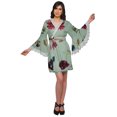 thumbnail image 2 of Moomaya Peignoir en Coton pour Femmes Robe de Chambre Imprimée Courte Peignoir de Douche Nuptiale, 2 of 6