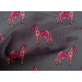 thumbnail image 4 of oneOone Cotton Poplin Fabric Horse Block Printed Fabric 1 Yard 42 Inch Wide, 4 of 4