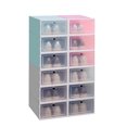 thumbnail image 2 of Stackable Storage Shoe Box Clear Closet Shelf Plastic Shoe Organizer Womens Mens Shoes Container,Maoww, 2 of 9