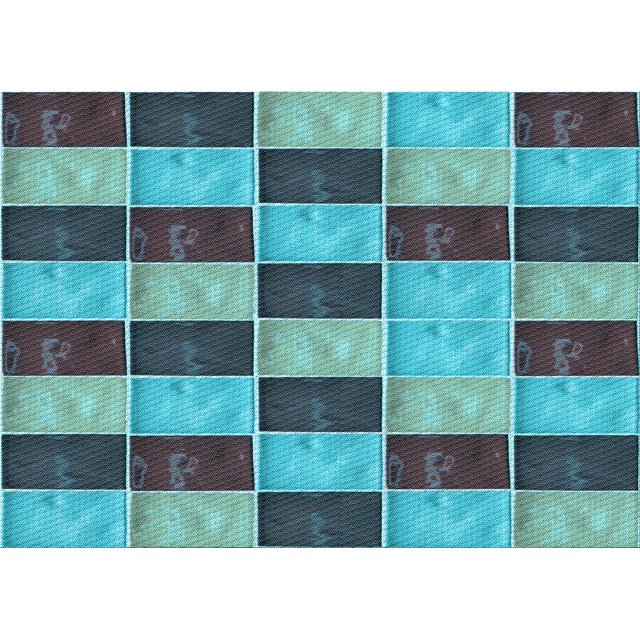 Ahgly Company Machine Washable Indoor Rectangle Transitional Turquoise Green Area Rugs, 2' x 5'