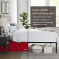 thumbnail image 5 of SGI Bedding 11 Inch Pleated Bed Skirt | Microfiber Bed Skirt | Fade Resistant, Wrinkle Free, Anti-static, Decorative, Extra Storage Space, Clutter-Free | King, Blood Red, 5 of 5