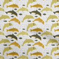 thumbnail image 1 of oneOone Cotton Silk Lime Green Fabric Beach Dolphin Craft Projects Decor Fabric Printed By The Yard 42 Inch Wide, 1 of 4