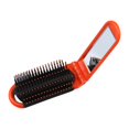 thumbnail image 2 of Travel Comb Mirror Folding Hair Brush Professional Dual-Use Beauty Tools Handheld Comfortable Compact Hairdressing Massage Mini Beauty Tools Car Orange, 2 of 9