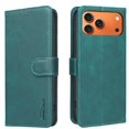 thumbnail image 1 of Wallet Case for iPhone 17 Pro RFID Blocking Flip Cover with Card Slots & Kickstand Green, 1 of 7