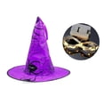 thumbnail image 4 of Purple Halloween Witch Hat Light String For Holiday Decor, Hanging Led Fairy Lights For Indoor Outdoor Use, Festive Party Decoration, 2 Pieces Set, 4 of 7