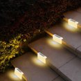 thumbnail image 4 of TopLLC Solar Lights Outdoor 4 Pack Outdoor Lights For Patio Brown Solar Step Lights LED Water Proof Lighting For Outdoor Stair Patio Yard Fence solar light, 4 of 6