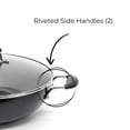 thumbnail image 4 of Starfrit 13" (34cm) Wok with Non-Stick Interior, Capacity of 7.5Qt (7L), Dishwasher Save, Side Handles, Tempered Glass Lid, Black, 4 of 4