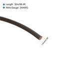 thumbnail image 2 of Uxcell 24AWG Stranded Wire Hookup 30M/100ft Brown, Electrical Wire UL1007 Spool, 2 of 6