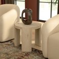 thumbnail image 2 of Alpine Furniture Sloane Table d'Appoint Ronde en Bois de 20 Po L en Bois Flotté Naturel, 2 of 9