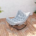 thumbnail image 3 of Outsunny Chaise Berçante d'Extérieur, Grande Chaise Oeuf de Patio, Gris, 3 of 10