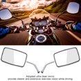 thumbnail image 1 of Senyar Rétroviseur de Moto, 2 Pcs Rétroviseur Carré Modifié pour Moto de Rue, Rétroviseurs Latéraux Deux Styles en Option, 1 of 8