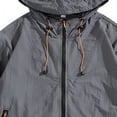 thumbnail image 4 of Maqroz Veste de Soleil pour Homme UPF 50++ à Capuche à Fermeture Éclair Intégrale Protection UV SPF Rafraîchissante Légère avec Poches Été Ajustable Séchage Rapide Veste de Sport de Piste Randonnée Pêche Plein Air Gris Foncé S, 4 of 4