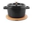 thumbnail image 3 of STAUB Specialities 16 cm Round Beech Trivet Magnetic, Brown, 3 of 5