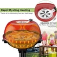 thumbnail image 4 of Patiojoy Electric BBQ Grill Portable Grill with Metal Cooking Grilling Rack Detachable Temperature Control & Removable Grease Collector Red, 4 of 10