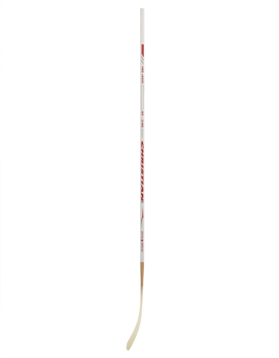 Bâton de hockey sur patins à roues alignées Christian R2000 en ABS, Sr 58 po, pour droitier
