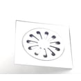 thumbnail image 3 of DROP Bath and Kitchen DR091051 Drain de plancher de douche série Flower en chrome, 3 of 5