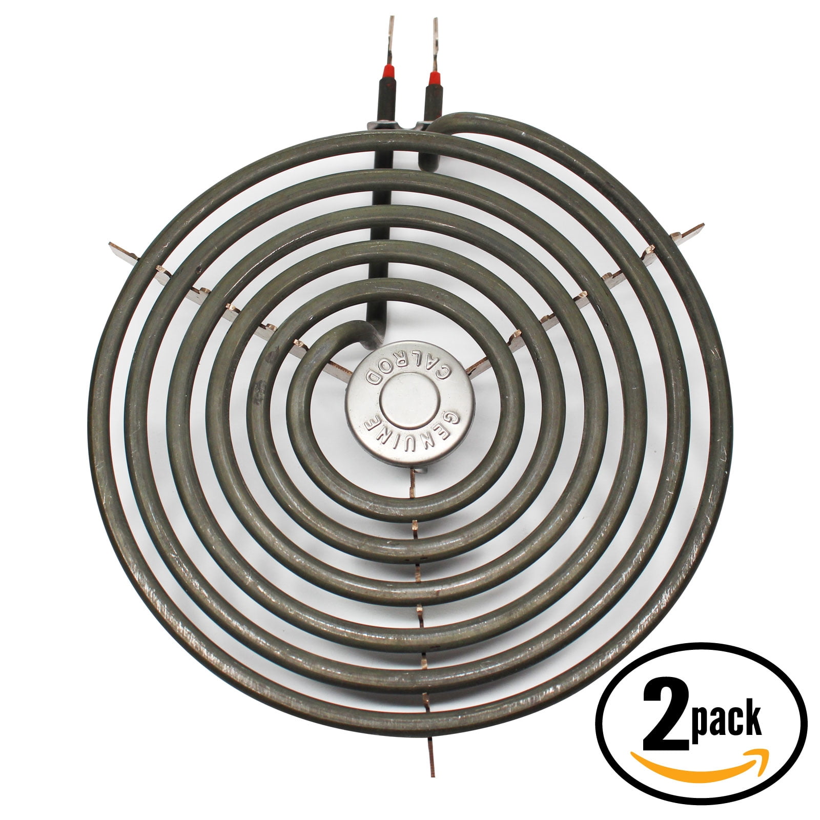 2-Pack Compatible General Electric LEB116GT1WH 8 inch 6 Turns Surface Burner Element - Compatible General Electric WB30M2 Heating Element for Range, Stove & Cooktop