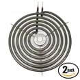 thumbnail image 1 of 2-Pack Compatible General Electric LEB116GT1WH 8 inch 6 Turns Surface Burner Element - Compatible General Electric WB30M2 Heating Element for Range, Stove & Cooktop, 1 of 3