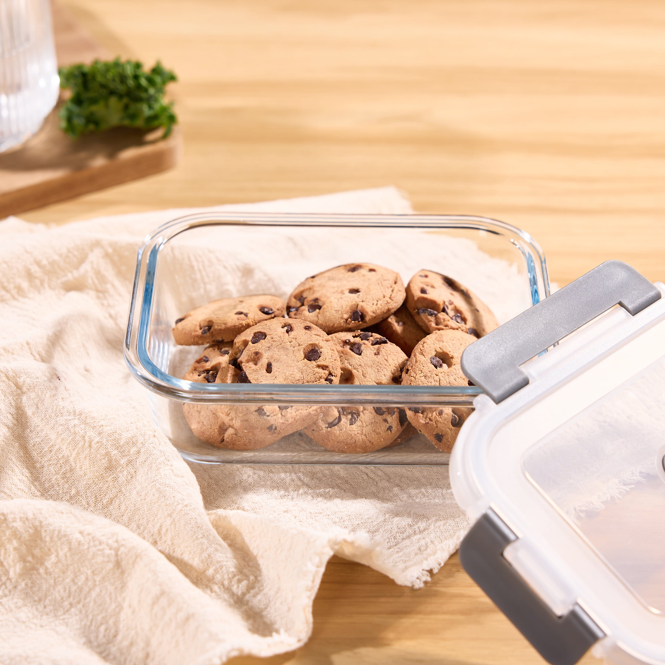 Mainstays Rectangle Glass Food Storage Container 630ml