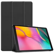 PANDACO Black Leather Folio Case Samsung Galaxy Tab S10 FE+ (13.1-inch)