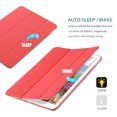 thumbnail image 4 of DuraSafe Case for iPad Mini 4 - 7.9 inch 2015 [ A1538 A1550 ] Tri Fold Smart Cover with Translucent Back, Auto Sleep/Wake - Red, 4 of 12