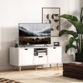 thumbnail image 2 of HOMCOM TV Stand with Storage, TV Table for up to 50" TV, White, 2 of 10