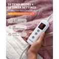 thumbnail image 3 of Heated Throw Blanket - Thick Tufted Sherpa Electric Blanket Throw with 10 Heating Levels and 10 Time Settings, Machine Washable Fast Heating Blanket Throw Christmas Birthday Gifts, 3 of 13