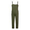 thumbnail image 4 of HBFAGFB Combinaison Femme Mode Décontractée Salopette Ample Pantalon Léger Vert Taille g, 4 of 4