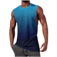 thumbnail image 2 of NTACZA Débardeurs Homme Sans Manches Athlétique Basique T-Shirt Col Rond Dégradé Sport T-Shirts Homme TTG, 2 of 5
