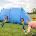 thumbnail image 3 of Colorful Windmill Spinner Outdoor Hanging Toy, 2-Pack Durable Polyester Fabric With Swivel Bearing, Easy Setup Patio Decor, 3 of 8