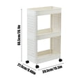 thumbnail image 3 of Clearance! KITTEHIGM Mobile Trolley Rack Under The Desk Floor Standing Desk A4 File Book Snack Storage Rack Today Show Deals Bargain Finds, 3 of 6