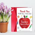 thumbnail image 1 of Greeting Card Teacher Appreciation Card Bulk for Teacher's Day - Thank You Note for Dedication and, 1 of 5
