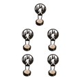 thumbnail image 2 of Transemion Stainless Steel Classic Pattern Candle Holders With Vivid Images For Halloween Decor Spooky K 5Set, 2 of 6