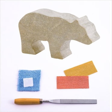 Studiostone Creative SSVBEUK Trousse de Sculpture en Stéatite d'Ours
