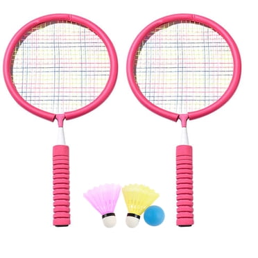 Tzilke Badminton Rackets Set Portable Badminton Rackets with 2 Shuttlecocks and Carrying Bag for Children