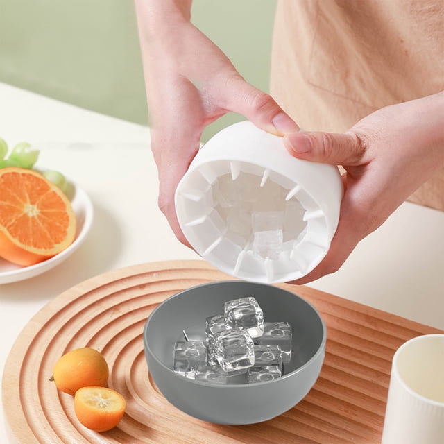 Ice Ice Tray Ice Maker With Lid Ice Bucket Press Type Easy To Release Ice Cup Suitable For Refrigerator Whiskey Water
