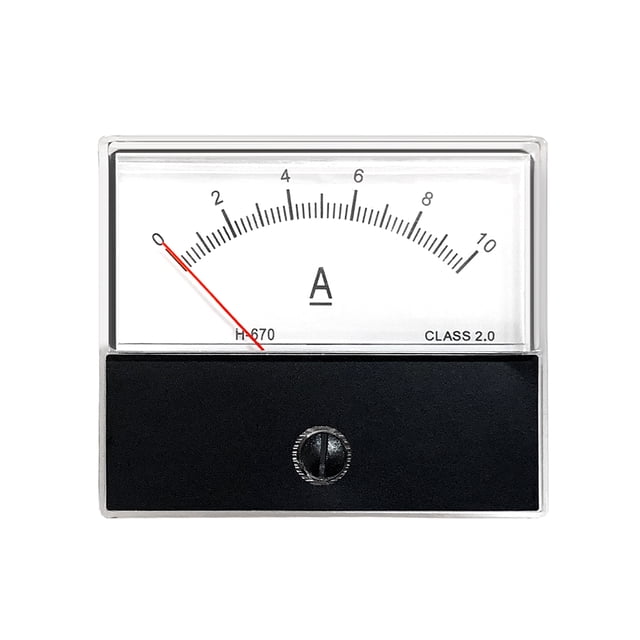Yeacher Analog Current Panel Meter Ammeter Gauge Class 2.0 Accuracy DC 0-10A Analog Ammeter Ampere Measurement Tester Gauge Panel