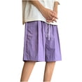 thumbnail image 1 of Dagugfen Plus Size Shorts for Men Knee Length Drawstring Drying Loose Lightweight Casual Workout Shorts, 1 of 8