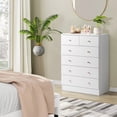 thumbnail image 3 of Ktaxon Commode en Bois à 6 Tiroirs pour Chambre, Commode, Unité d'Organisation de Rangement pour Vêtements, Blanc, 3 of 10