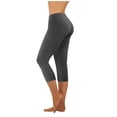 thumbnail image 2 of Jusqu'à 50 % de Rabais! jovatis Pantalons de Randonnée Joggers Mode Décontractée Femmes Uni Extensible Dames Taille Haute Pantalon à Jambe Grand Pantalons de Yoga Capris, 2 of 6