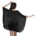 thumbnail image 4 of Moomaya Printed Beach Clothes For Women Tassel Shrug Swim Cover Up Cardigan, 4 of 5