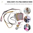 thumbnail image 4 of 3 Pcs Porte-Badge Porte-Cartes Porte-Badge Télescopique en Strass, 4 of 8