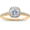 thumbnail image 1 of 1/3ct Diamond Madison Cushion Halo Engagement Ring Setting, 1 of 1