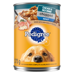 Pedigree Chopped Adult Wet Dog Food Chicken & Rice Dinner