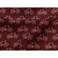 thumbnail image 4 of oneOone Viscose Jersey Fabric Dot & Bicycle Block Print Sewing Fabric BTY 60 Inch Wide, 4 of 5