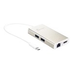 j5create USB C Hub Multi-Adapter Docking Station with HDMI 4K, 2X USB 3.1 SuperSpeed Ports, Ethernet, Power Delivery 2.0