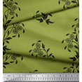 thumbnail image 3 of Soimoi Rayon Fabric Leaves & Floral Block Print Fabric by Yard 42 Inch Wide, 3 of 3