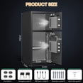 thumbnail image 4 of Riflewell Fingerprint Safe - 6.0 Cu ft Large Safe Box Fireproof Waterproof,Money Safe with Mute-Function & Dual Alarm System,Home Safe with Deposit Slot & LED Light,for Home,Business,Valuables, 4 of 7