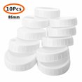 thumbnail image 4 of 20 Pcs Couvercles de Rangement en Plastique Nervurés pour Bouteille Mason à Ouverture Standard Régulière, 86 mm et 70 mm, 4 of 10