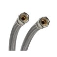 thumbnail image 2 of Fluidmaster B6F16 Faucet Connector, Braided Stainless Steel - 3/8 Female Compression Thread x 3/8 Female Compression Thread, 16-Inch Length, 2 of 4